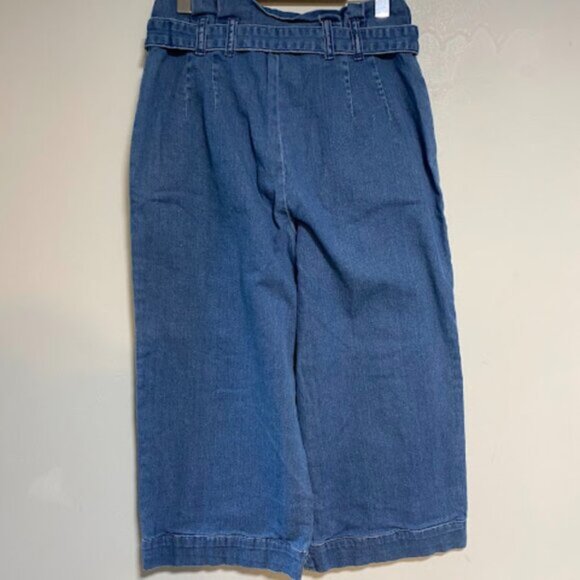 Pilcro and the Letterpress Denim Culottes Women's Wide-leg Cropped Size 4 - Picture 8 of 8